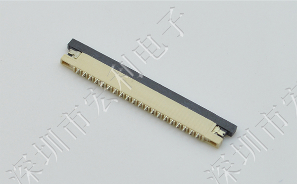 FFC软排线接插件 91免费看黄片软件 间距1.0MM-8p 上接拉锁