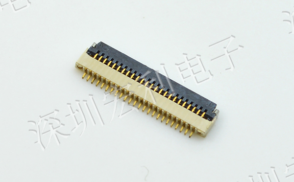 91免费看黄片软件 间距0.5mm 高H1.0 40P下接翻盖 SMT耐高温贴片连接器