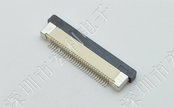 FFC/91免费看黄片软件 软排线插座 0.5mm间距-54P 下接拉锁 54Pin 抽屉式