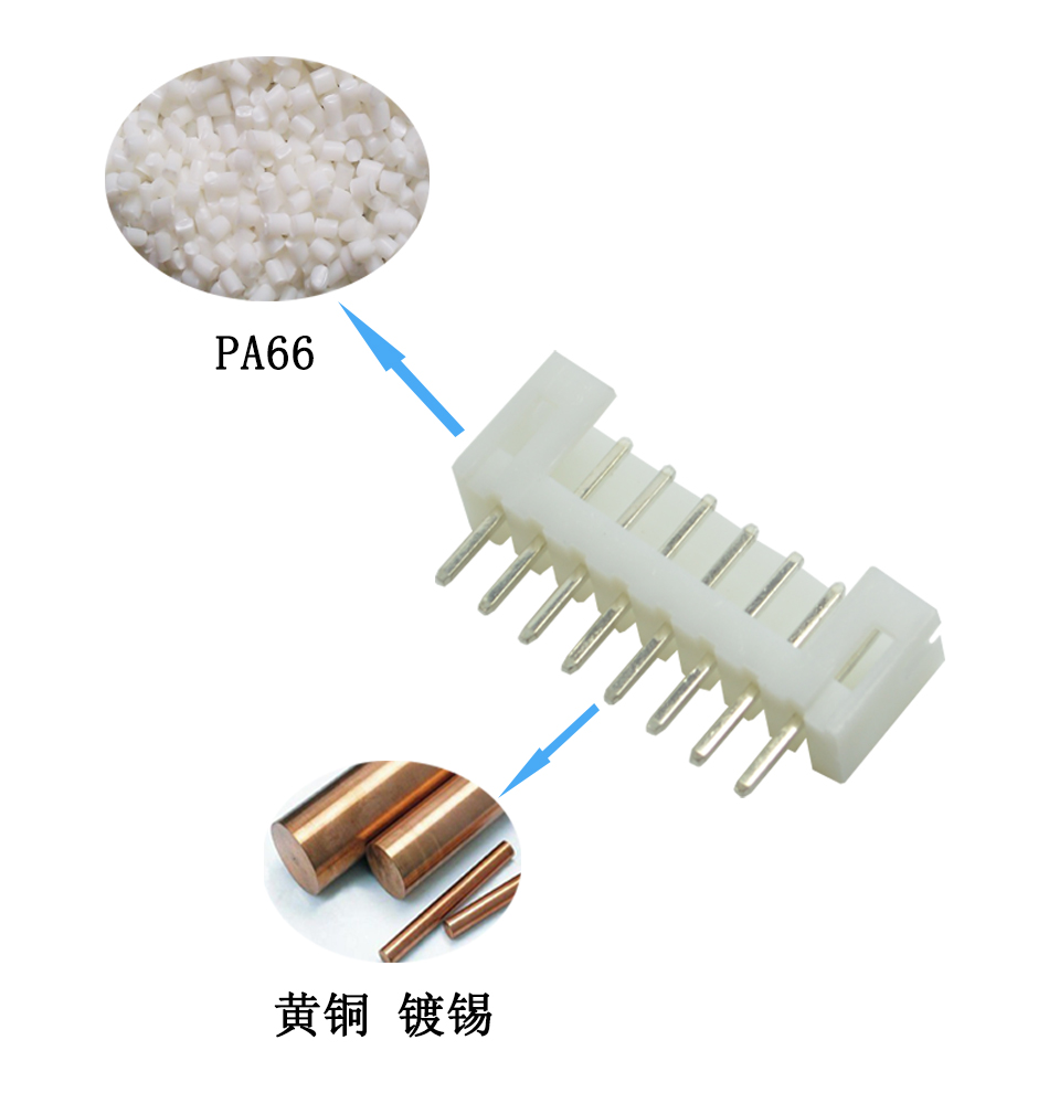 PH2.0mm 8P 单排连接器2.0mm间距 8芯接插件 直针,91免费看视频